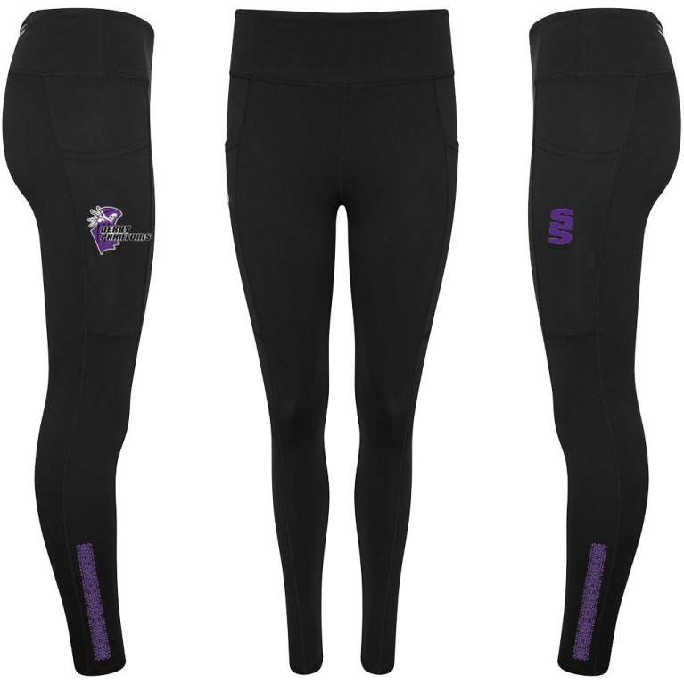 Derby Phantoms  Leggings - Black