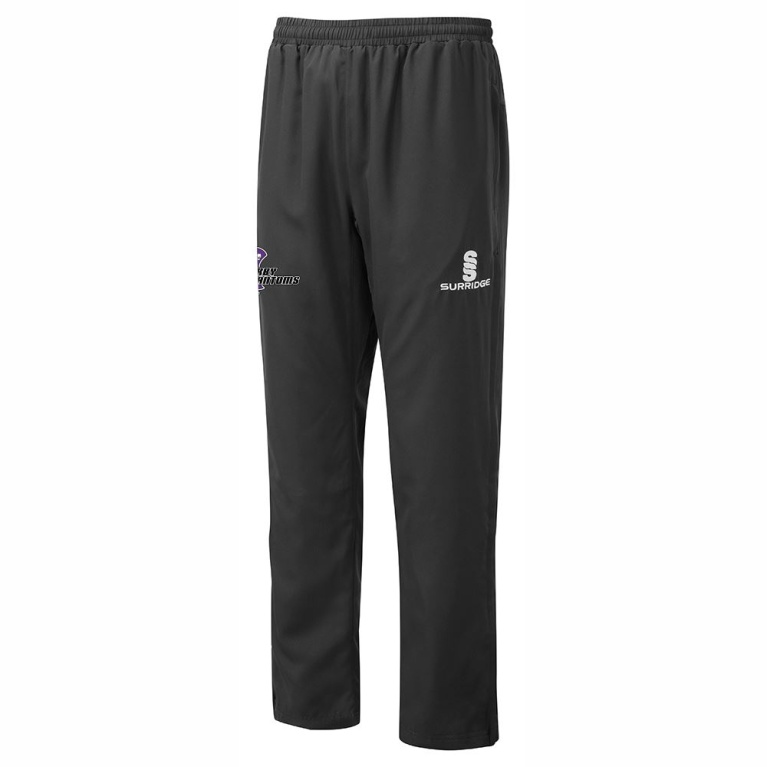 Derby Phantoms  Poplin Track Pant Black